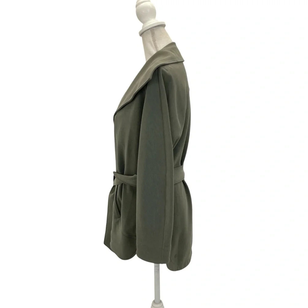 Lululemon Softstreme Belted Wrap Jacket Grey Sage XS/S - Picture 10 of 16